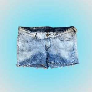 City Streets Light Wash Denim Short Shorts